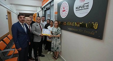 Sinop'ta rekor memnuniyet getiren kamu personeli ödüllendirildi