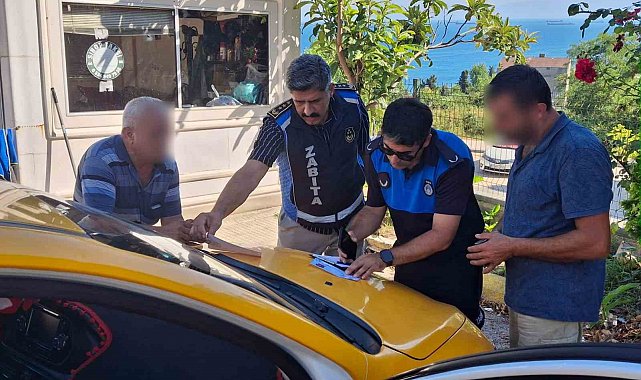 Sinop'ta ticari taksiler denetlendi