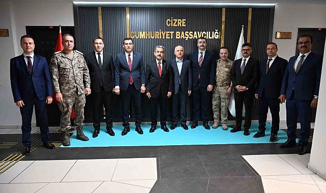 Şırnak Valisi Ekici, Cizre Cumhuriyet Başsavcısı Köroğlu ile bir araya geldi