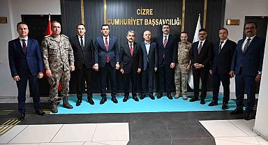 Şırnak Valisi Ekici, Cizre Cumhuriyet Başsavcısı Köroğlu ile bir araya geldi