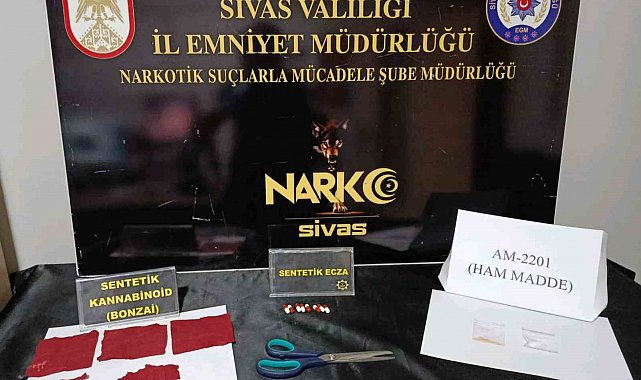 Sivas'ta narkotik operasyonu: 3 tutuklama