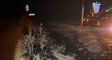 Sivrihisar'da elektrik tellerine çarpan kuş sonrası çıkan yangın söndürüldü