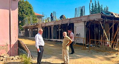 Sultanhisar'da 12 daire ve 2 iş yerinin yer aldığı projede çalışmalar sürüyor