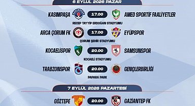 Süper Lig'de 4. haftanın programı açıklandı