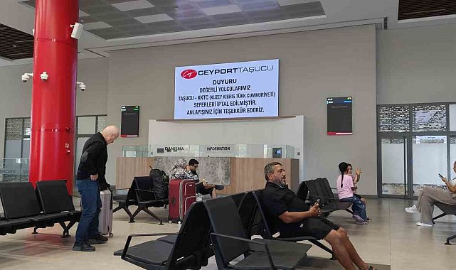 Taşucu Limanı'nda Kıbrıs seferleri iptal edildi