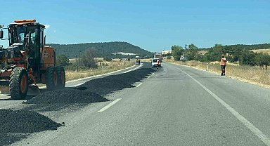 Tavşanlı-Emet yolunda çalışma: Ulaşım kontrollü sağlanıyor