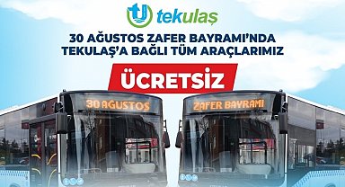 Tekirdağ'da Zafer Bayramı'nda ulaşım ücretsiz