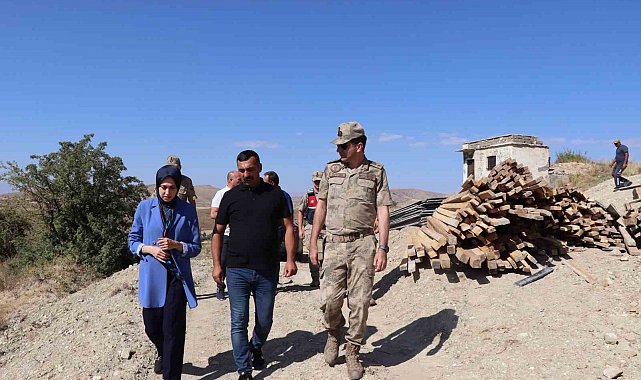 Tercan Kaymakamı KÖYDES kapsamında yapılan çalışmaları inceledi