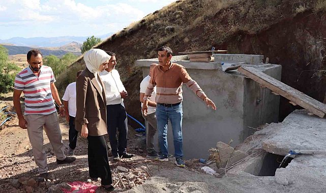 Tercan'da KÖYDES kapsamında içme suyu projeleri yerinde incelendi
