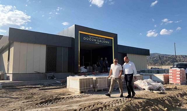 Tosya Belediyesi'nin yeni düğün salonunda sona gelindi