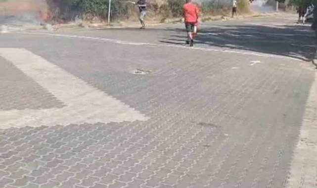 Trafonun patlaması sonucu çıkan yangın tatilcilere panik yaşattı