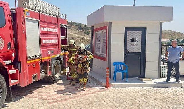 TÜİK Hatay Bölge Müdürlüğü'nde yangın eğitimi ve tahliye tatbikatı düzenlendi