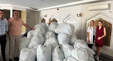 Turizm tesisinden örnek davranış: Pet şişeleri toplayıp geri dönüşüme gönderiyorlar