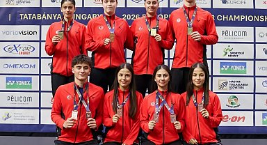 Türkiye, Avrupa Gençler Badminton Şampiyonası'nda 2 altın, 2 bronz madalya kazandı