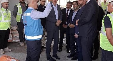 Ulaştırma Bakan Yardımcısı İzkurt'tan yapımı devam eden havalimanında inceleme