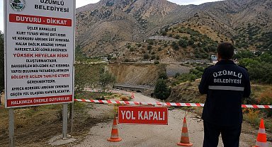 Üzümlü'de heyelan riski nedeniyle bazı yapılar için tahliye uyarısı