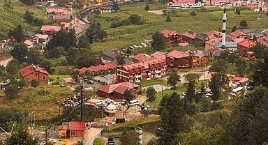 Uzungöl'de ikinci taşkın