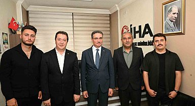 Vali Baruş'tan İHA Erzurum Bölge Müdürlüğü'ne ziyaret