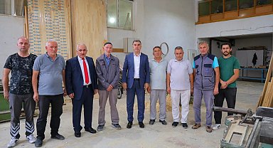 Vali Eldivan, sanayi sitesindeki esnafla bir araya geldi