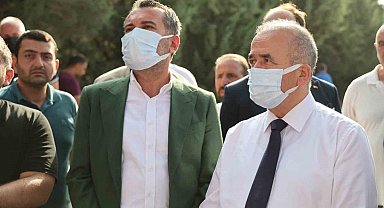 Vali Hatipoğlu yangın bölgesinde: "İlk tespitlere göre 5 işçimiz hafif düzeyde yaralandı"