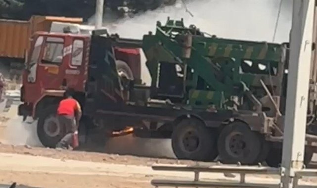 Viranşehir'de korkutan araç yangını