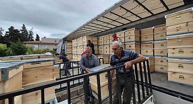 Yangından etkilenen arıcılara 2 bin kovan dağıtıldı