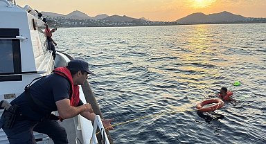 Yunan adalarına yüzerek geçmeye çalışan 1 düzensiz göçmen yakalandı