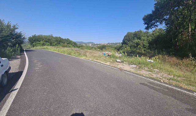 Zonguldak'ta ormanlık alana atılan cam şişeler yangın riski oluşturdu