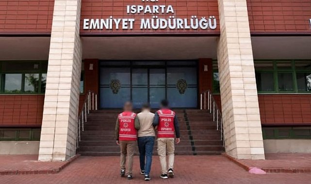 17 yıl 5 ay hapis cezası ile aranan şahıs Isparta'da yakalandı