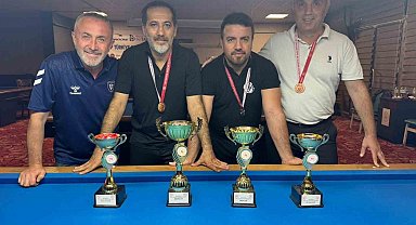 3 Bant bilardo il birinciliği müsabakaları sona erdi