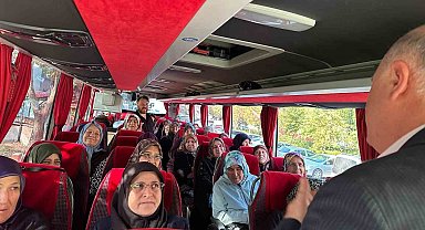 60 yaş üstü kadınlar kültür gezisi için yola çıktı