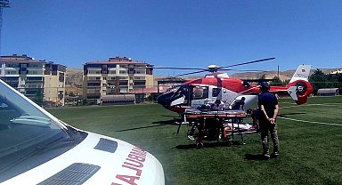 71 yaşındaki hasta hava ambulansıyla Malatya'ya sevk edildi