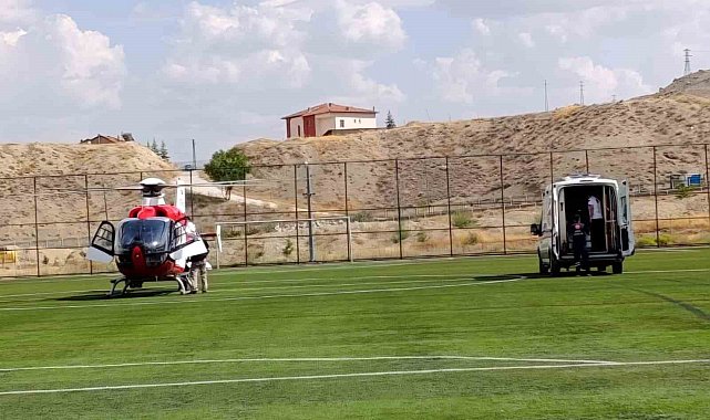84 yaşındaki hasta hava ambulansıyla Malatya'ya sevk edildi