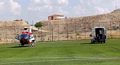 84 yaşındaki hasta hava ambulansıyla Malatya'ya sevk edildi