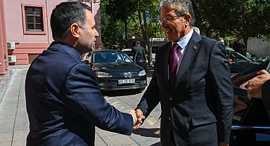 Adalet Bakanı Akın Gürlek, KKTC Başbakanı Ünal Üstel ile bir araya geldi