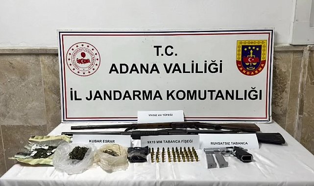 Adana'da 6 ruhsatız silah ele geçirildi