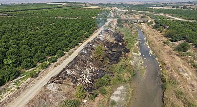 Adana'da Deliçay Deresi'nin çevresi çöplüğe dönüştü
