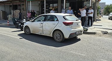 Adıyaman'da motosiklet ile otomobil çarpıştı: 1 yaralı