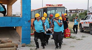 Adıyaman'da UMKE ekiplerinden deprem tatbikatı