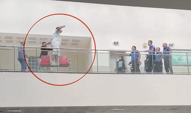 Adliyedeki intiharı güvenlik amiri engelledi