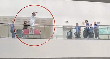 Adliyedeki intiharı güvenlik amiri engelledi