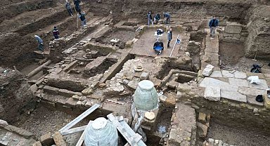 Adramytteion'da Roma villasının eşsiz mozaikleri gün yüzüne çıktı
