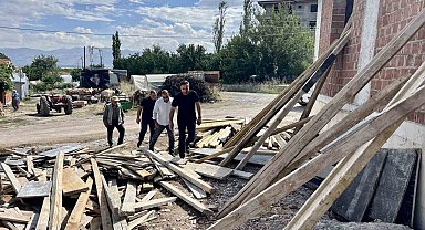 Akçadağ'da cami inşaatı devam ediyor