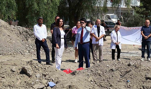 Akçalı Aile Sağlığı Merkezi'nin yeni hizmet binasında çalışmalar sürüyor
