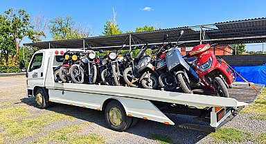Aksaray'da 16 motosiklet trafikten men edildi