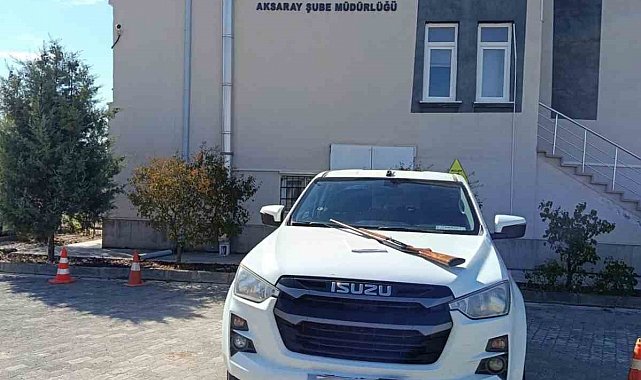 Aksaray'da belgesiz avcının tüfeğine el kondu