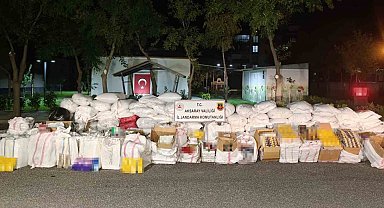 Aksaray'da jandarma 5,5 milyon liralık kaçak ürün ele geçirdi