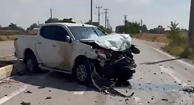 Aksaray'da traktör ile pikap çarpıştı: 2 yaralı