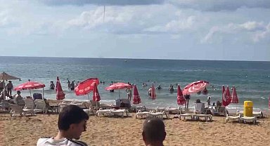 Alanya İncekum açıklarında deniz üzerinde hortum oluştu