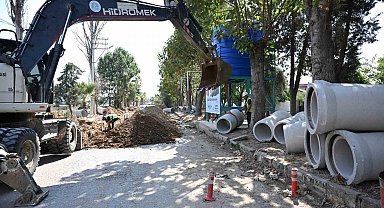 Alaşehir'de taşkınlara karşı 1.2 kilometrelik kolektör hattı